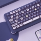 Good Night Witch 104+12 Clear PC+PBT Dye-subbed Pudding Jelly Keycaps Set ASA Profile Mechanical Keyboard